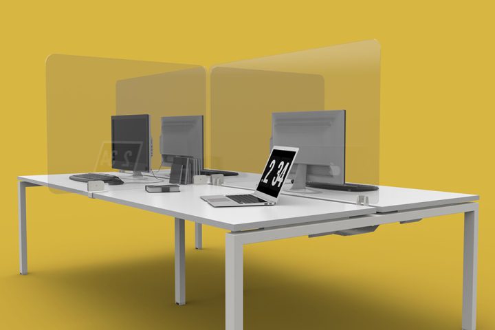 4 way desk partition screen
