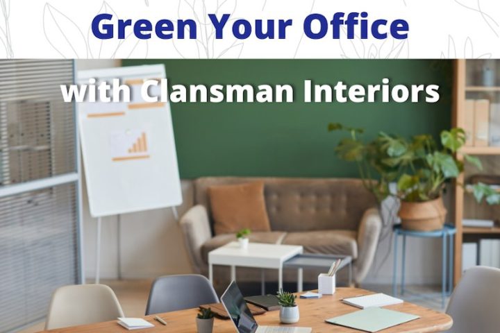office with wooden furniture, seating, plant and meeting equipment - Leadership Through Collaborative and Green Office Design by Clansman Interiors